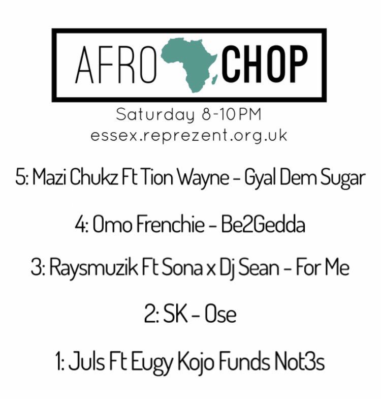 mrmontgomery_'s tweet image. My top 5 songs of the week. Listen back to my show. mixcloud.com/Mrmontgomery/a… #Afrochop