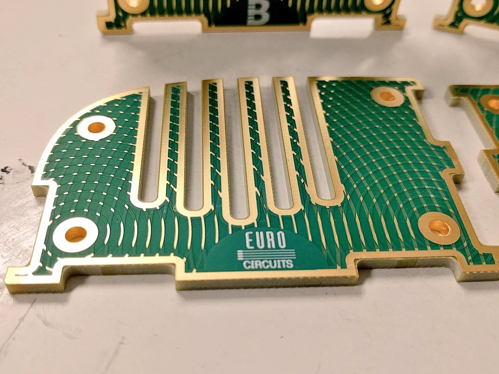 Woop. Prototypes for #BoldportClub project 'Spoolt' arrived! Thanks @eC_PCB.