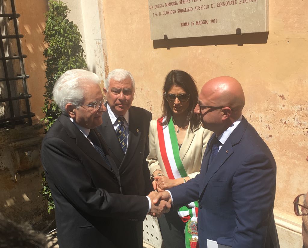 Un onore festeggiare oggi i 150 di vita della #SocietàGeograficaItaliana insieme al Presidente #Mattarella e al Sindaco <a href="/virginiaraggi/">Virginia Raggi</a>