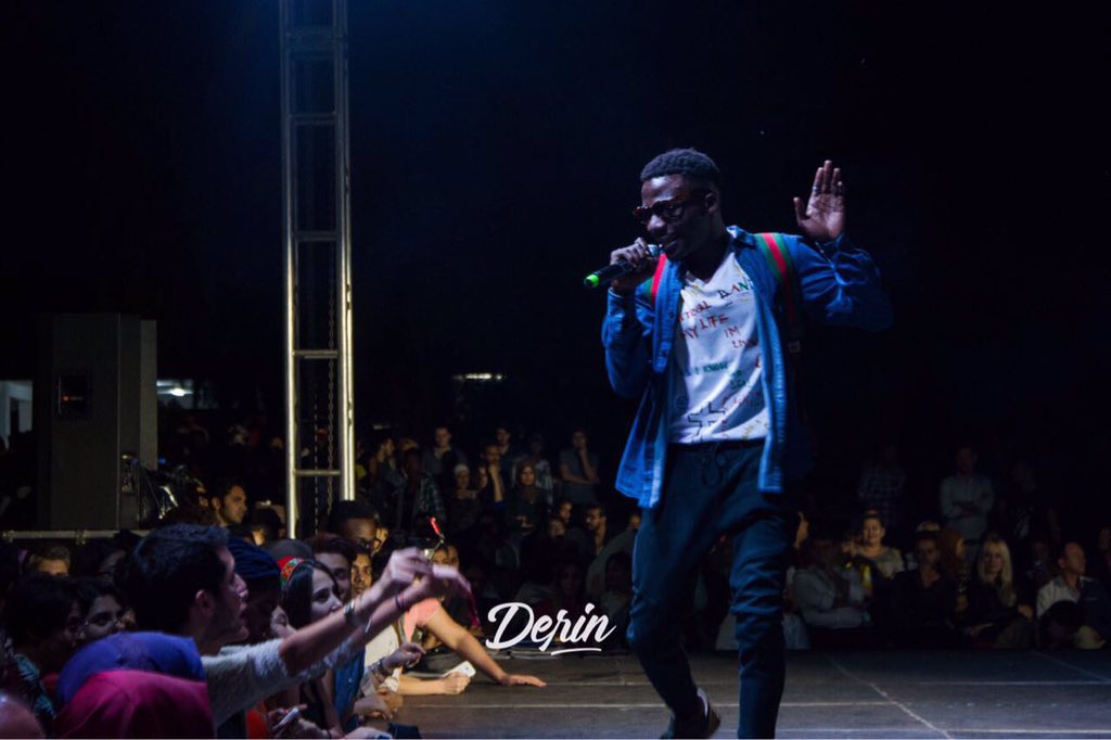 Jay_THEARK's tweet photo. Big thanks to everyone who came out to support on the just concluded EMU international night. It was a vibe! 🙏🏾🦅 #killingshow #EMU https://t.co/hiEYeSx0ws