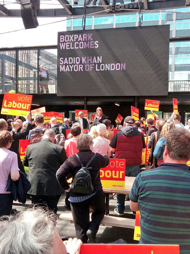 SadiqKhan's tweet photo. Great energy here on the campaign trail in Croydon Central. Lots of support for our brilliant candidate Sarah Jones @LabourSJ. #GE2017 https://t.co/3IVcVQ0rLU
