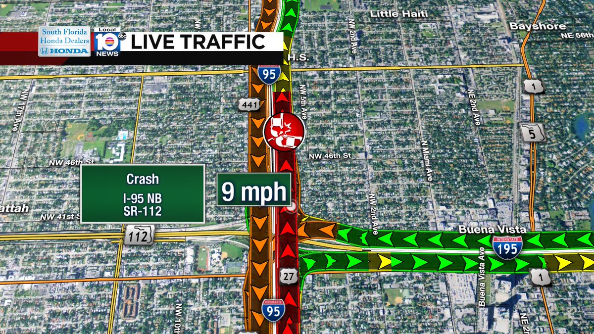Crash on I-95 NB at SR-112 #traffic https://t.co/TBRLwMEKQO