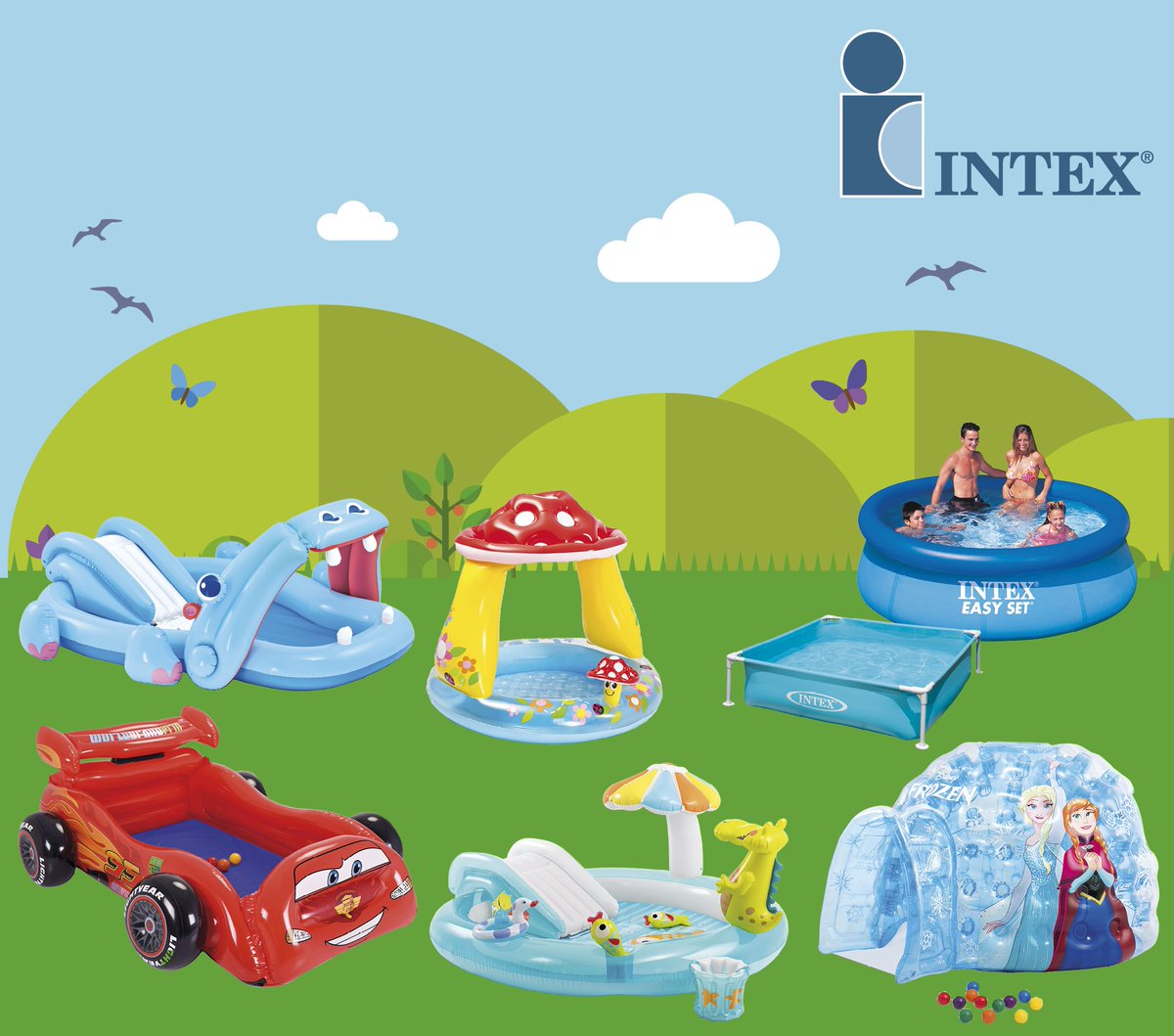 Wij hebben een uitgebreide collectie Intex inflatables op voorraad. Van opblaasboot tot zwembad en van zwemring tot ride-on: wij hebben het!