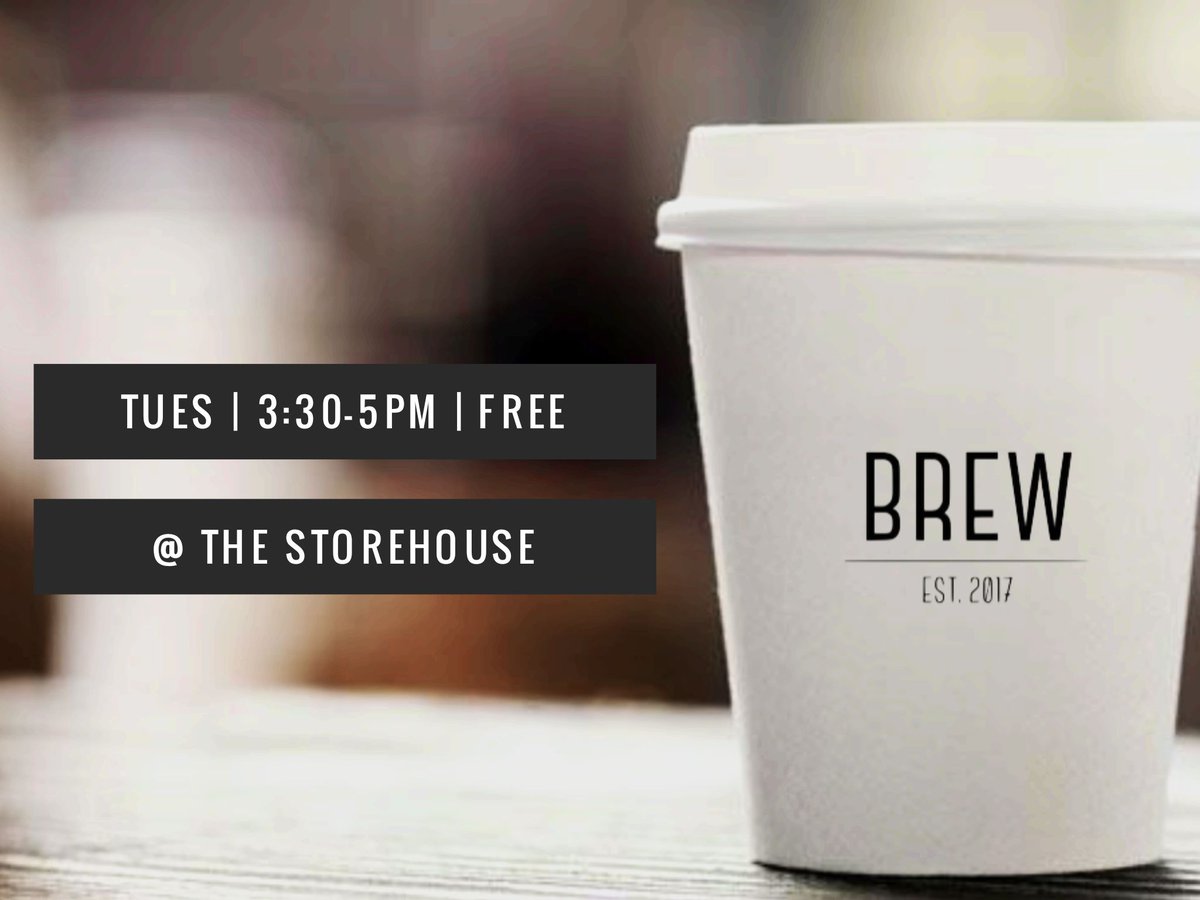 VCDYouth's tweet photo. Revising? Need a caffeine boost? Join us for Brew today from 3:30 @ the storehouse, 4th years now welcome! https://t.co/Xk4jC3Wir8
