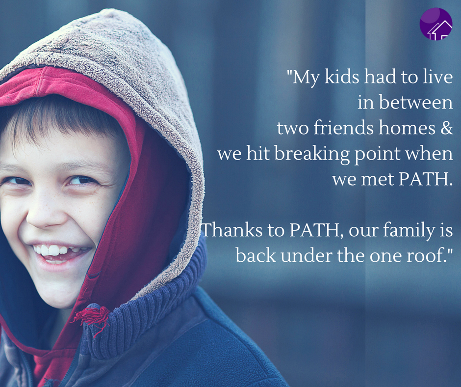 We offer support to homeless families living in emergency accomodation. If you need us,contact info@corkpath.com or corkpath.com.
