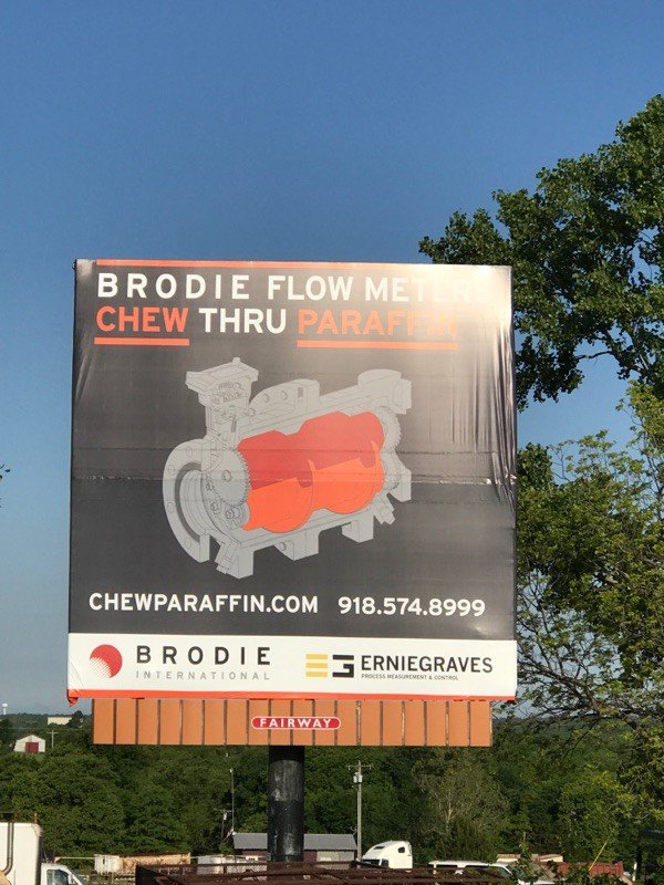 brodieintl's tweet photo. Billboard on I-33 Cushing. Call by booth I-07 at ISHM event in OKC this week to learn more. #ISHM https://t.co/cAlwkzXdNR