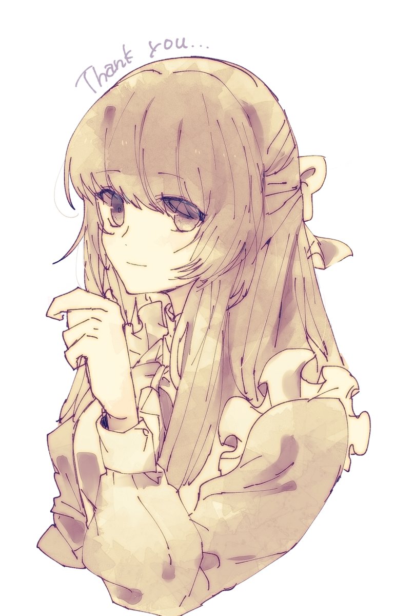 Ngagolak ふわふわ 女の子 イラスト ロングヘア