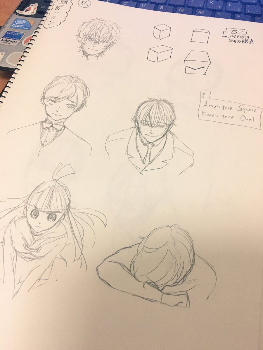 Sketches in class 