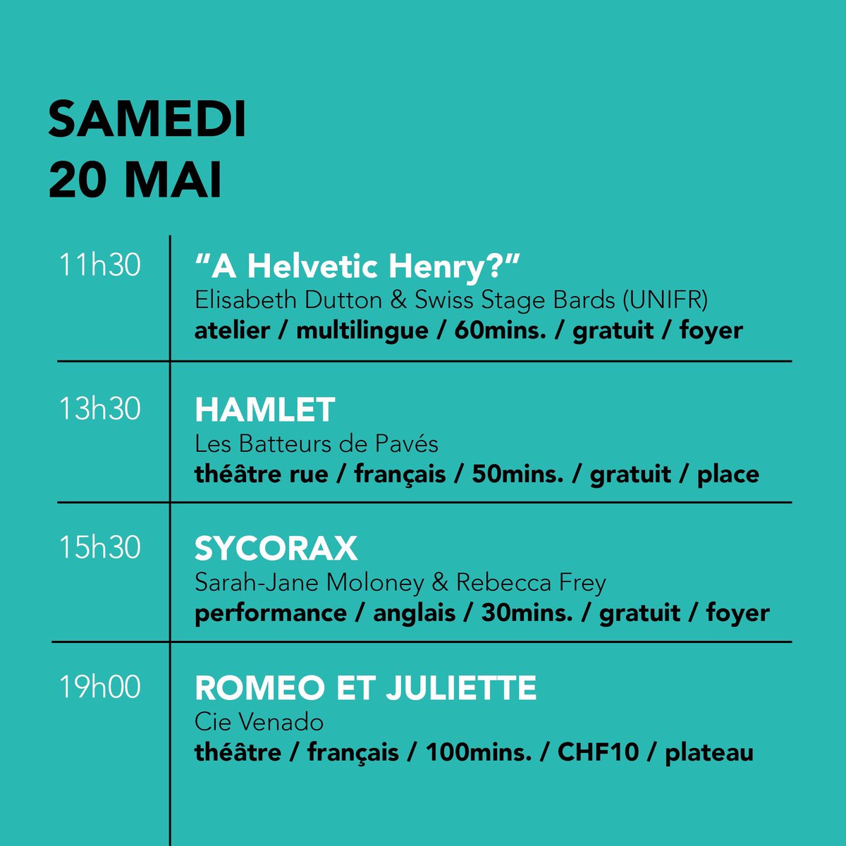 Lausanne Shakespeare On Twitter Ce Weekend A La Grange De