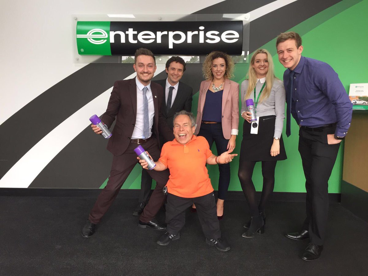 EnterprisePboro's tweet photo. Special guest at E9 today! Loved the car, not a fan of the air freshener #SmellsLikeEuropcar 💥🚗👃🏼 https://t.co/S2heyixpRX