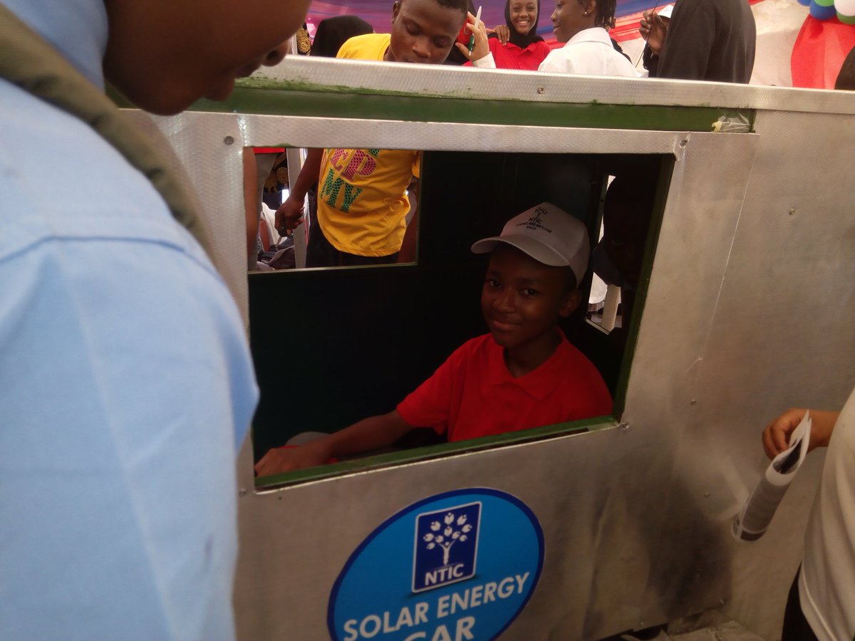 nticedung's tweet photo. Umar NTIC Boys explains how NTIC Solar Energy Car works as he drives round
#NTICScienceArtFair https://t.co/wPyVhWVW3l