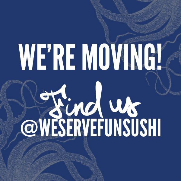 Friends, follow us @WeServeFunSushi! This account is closing on May 31, 2017.

#BlueSushiSakeGrill #WeServeFunSushi