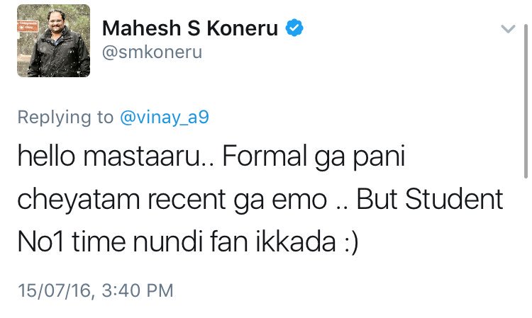 Southcinema1's tweet photo. Pic 1 : @smkoneru before becoming PRO to #NTR (Jokes on #NTR , #Balayya) 
Pic 2 : @smkoneru after becoming PRO to #NTR ( Fan to NTR ) 
DLM🙏🏻 https://t.co/cO0iiJaOtD