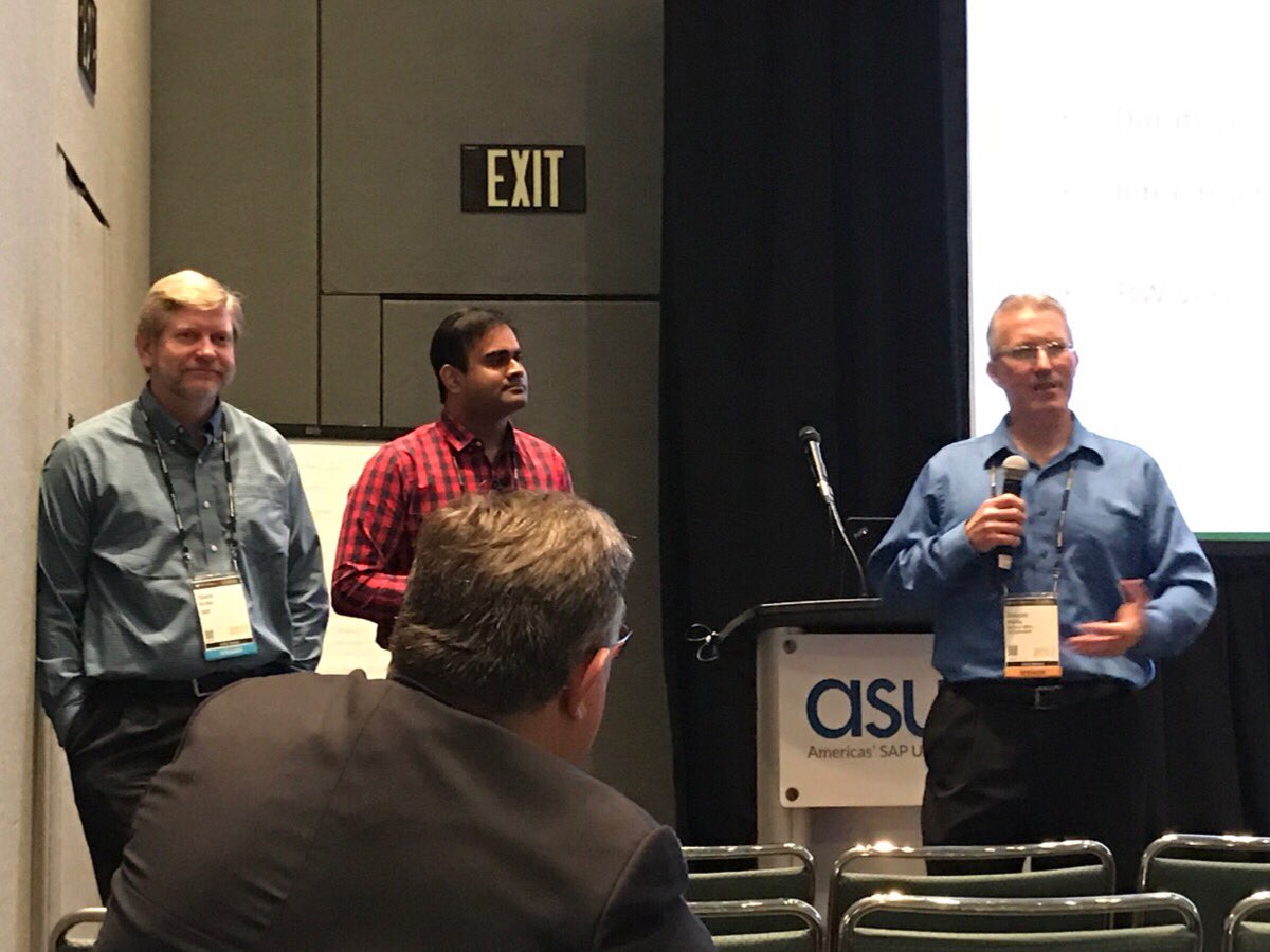 tfxz's tweet photo. Just getting out of @GeneralMills session on #BWonHANA at #ASUG17. Those customer sessions are like jewels to me. #SAPPHIRENOW @stormarcher3 https://t.co/yDvJBVlTW7