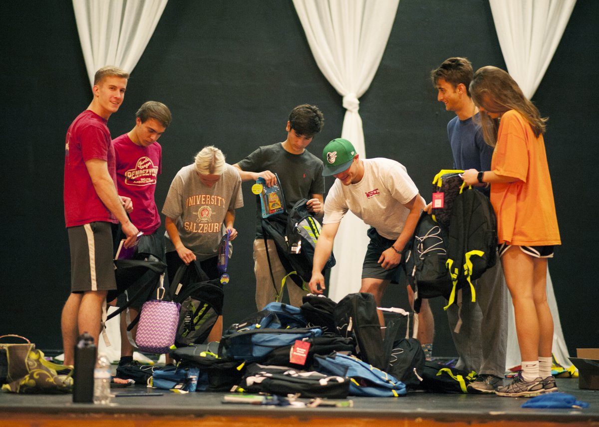 cpalions's tweet photo. #CPAhighschool is packing backpacks with school supplies and essentials for Legacy Mission Village this week! https://t.co/1ZpJqotMvU