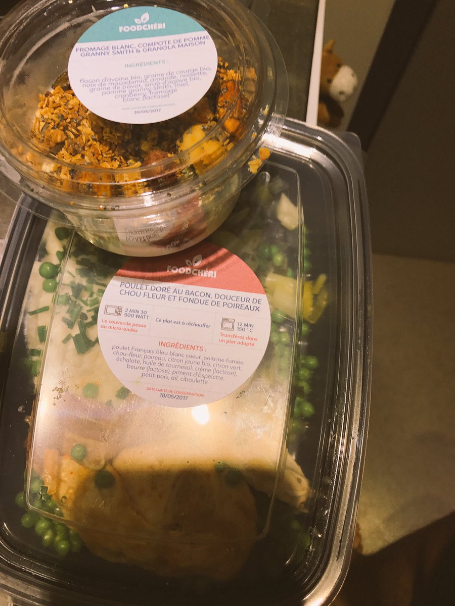 Petite surprise de <a href="/Foodcheri/">FoodChéri</a>, merci <a href="/GetCleanio/">Cleanio</a> ! 😄😄😄👌🏼🔝