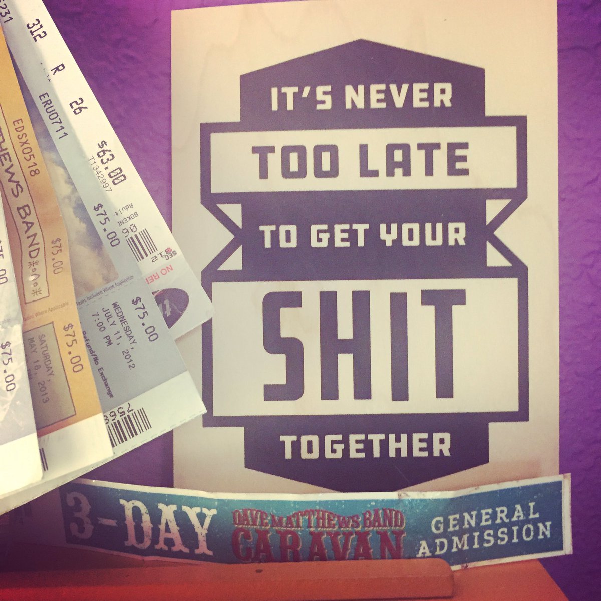 JunqueRethunque's tweet photo. Found a new piece for my office - a riff on my personal motto. Not even sorry for the 💩. #TuesdayMotivation #handmade #gsd https://t.co/sZMnf2qfEW