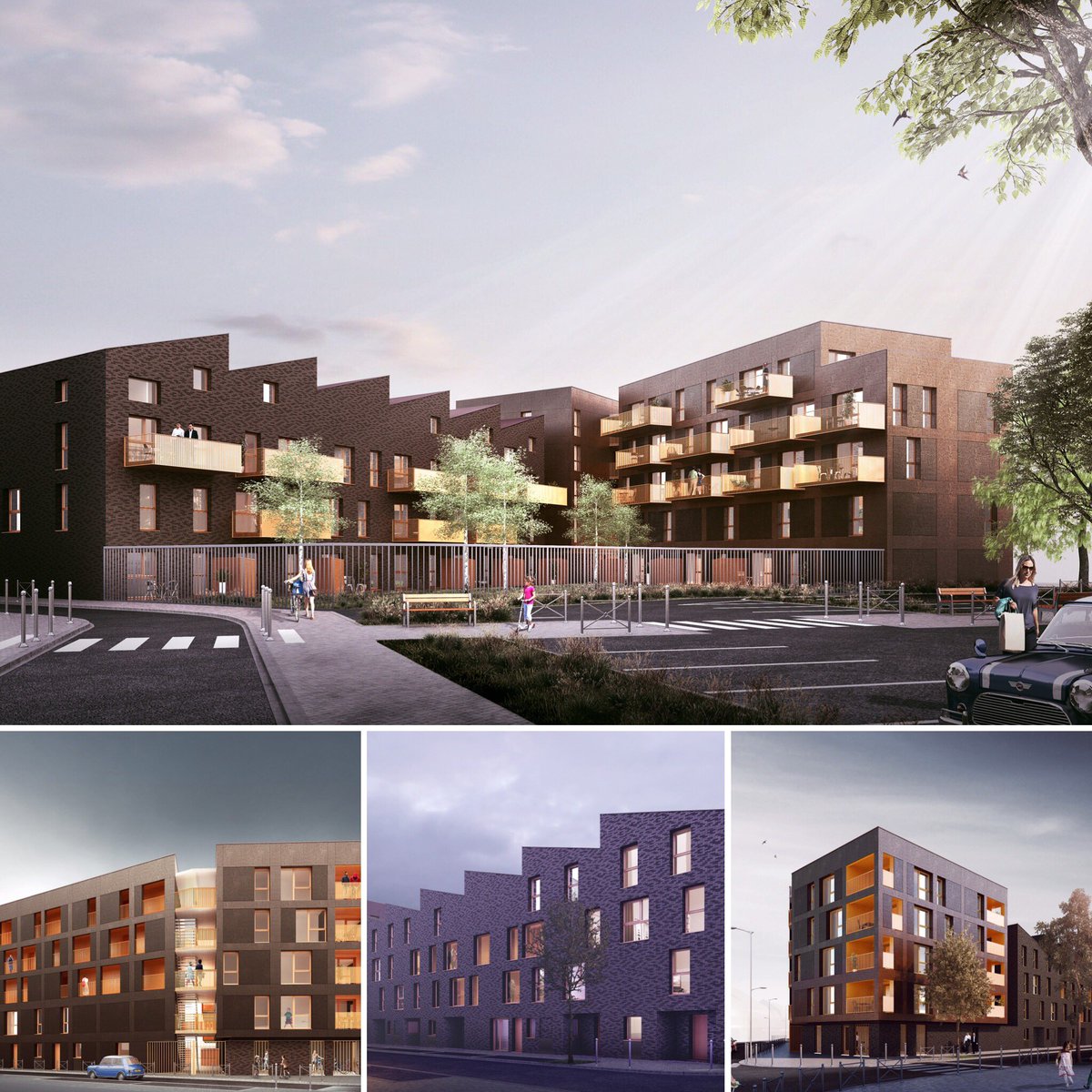 o_architecture's tweet image. Îlot 8 #ZACARRAS à #Lille - 34 logements collectifs et intermédiaires. Aménageur Soreli-Nicolas Michelin urbaniste