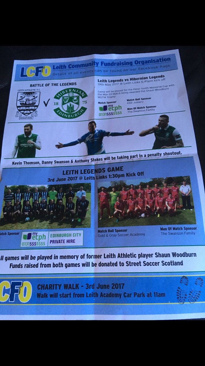 LiamDrysdale's tweet image. Get yourself down to Leith Links on Friday evening for Leith Legends v Hibs Legends in memory of the legend Shaun Woodburn 💚⚽️