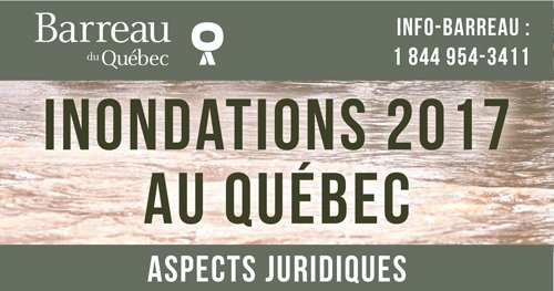 BarreauduQuebec's tweet photo. #Inondations : Info-Barreau reçoit des appels de citoyens pour les mettre en lien avec des avocats bénévoles. 1 844 954-3411 Partagez! https://t.co/g1Cfd2jLx9