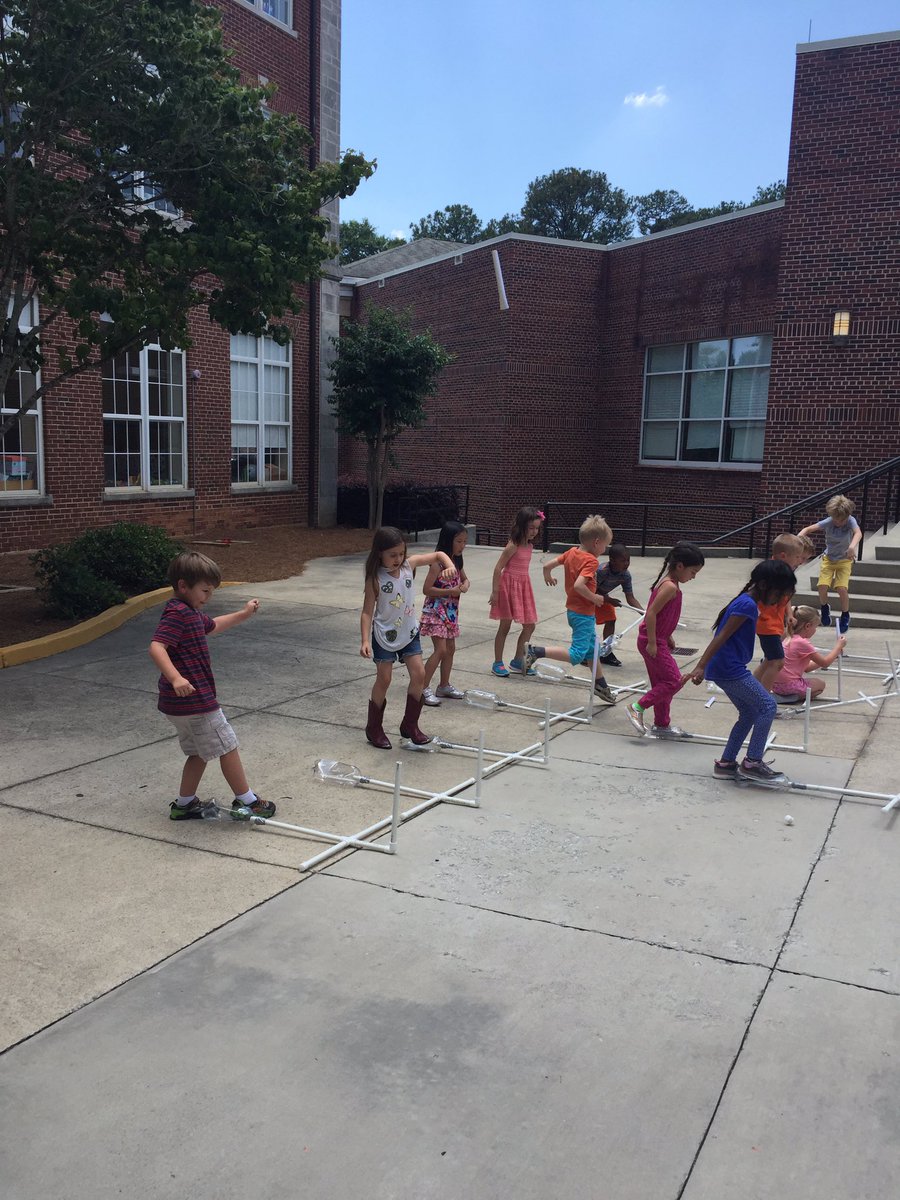 tclark210's tweet photo. The rocket launchers work!! 5k experimenting with force. @AIS_Eagles https://t.co/vScfDMmFp4