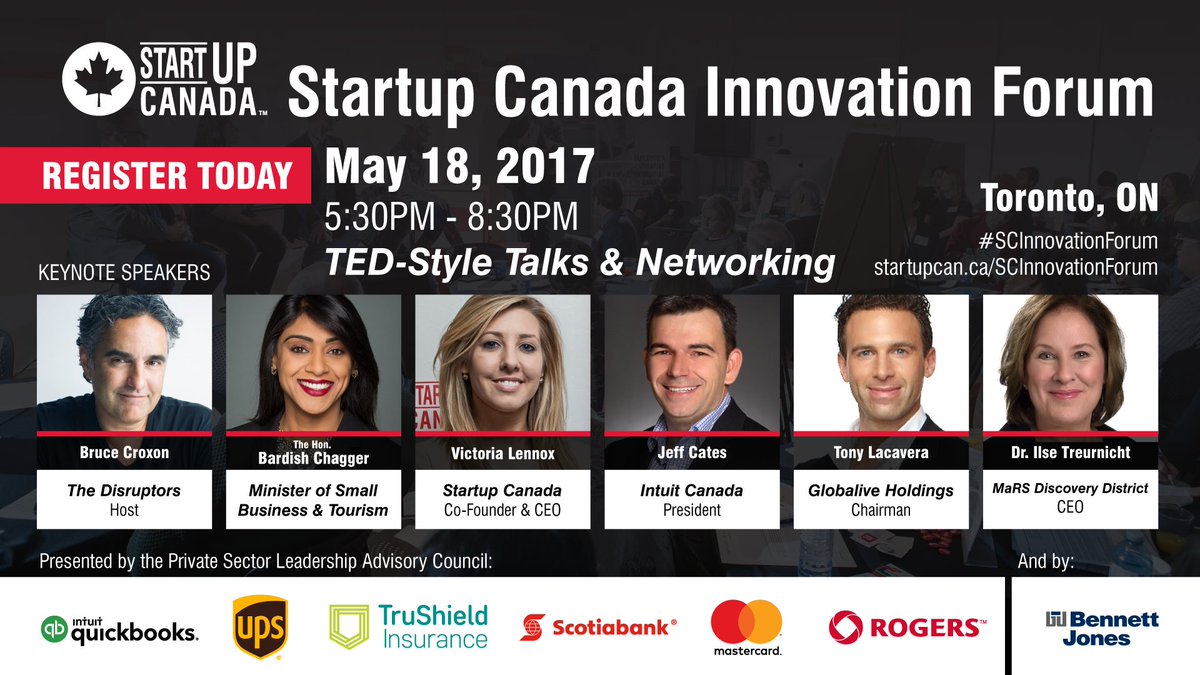 StartupGovCA's tweet photo. #Contest time! Get your free ticket to the #InnovationForum this Thursday in #Toronto - RT &amp; Like this post to win! https://t.co/TiUhWkFxoJ https://t.co/lkNFsPHf84