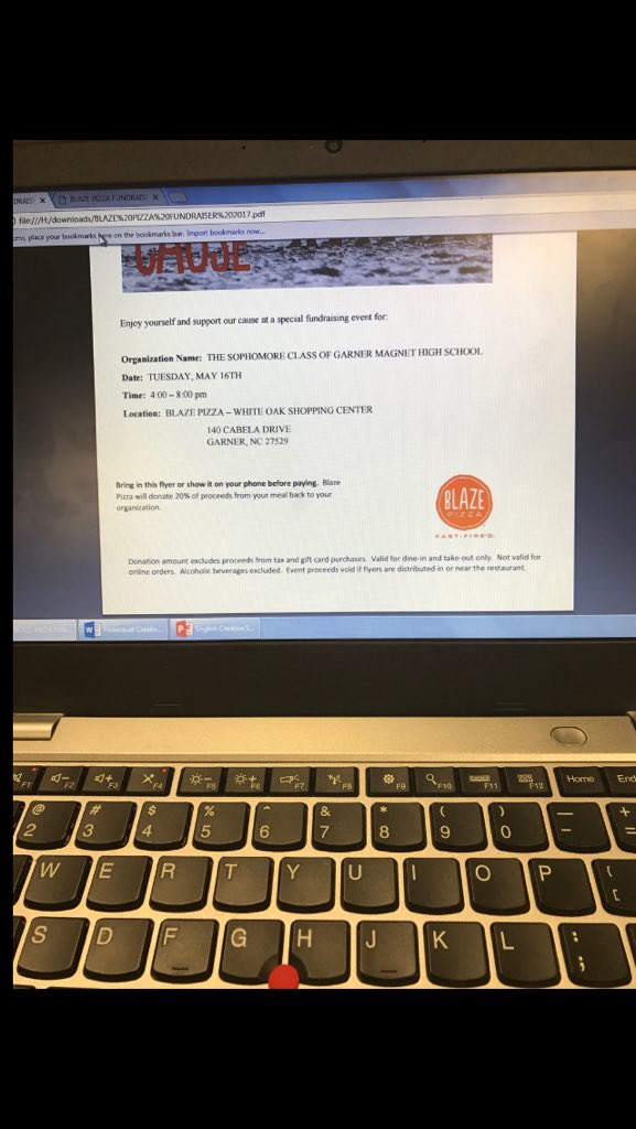 Come out!!! To support our class at Blaze!!🍕