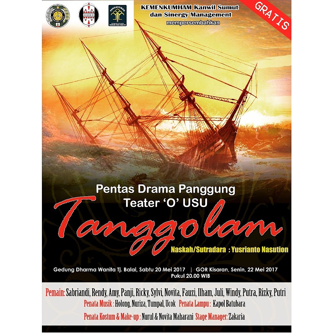 Teater_O's tweet photo. Pementasan teater 'o'
Yang berjudul tangolam ditanjung balai dan kisaran
Tanggal 20 dan 22
Ditunggu ya pementasannya !!! https://t.co/TJmS6cQZzH
