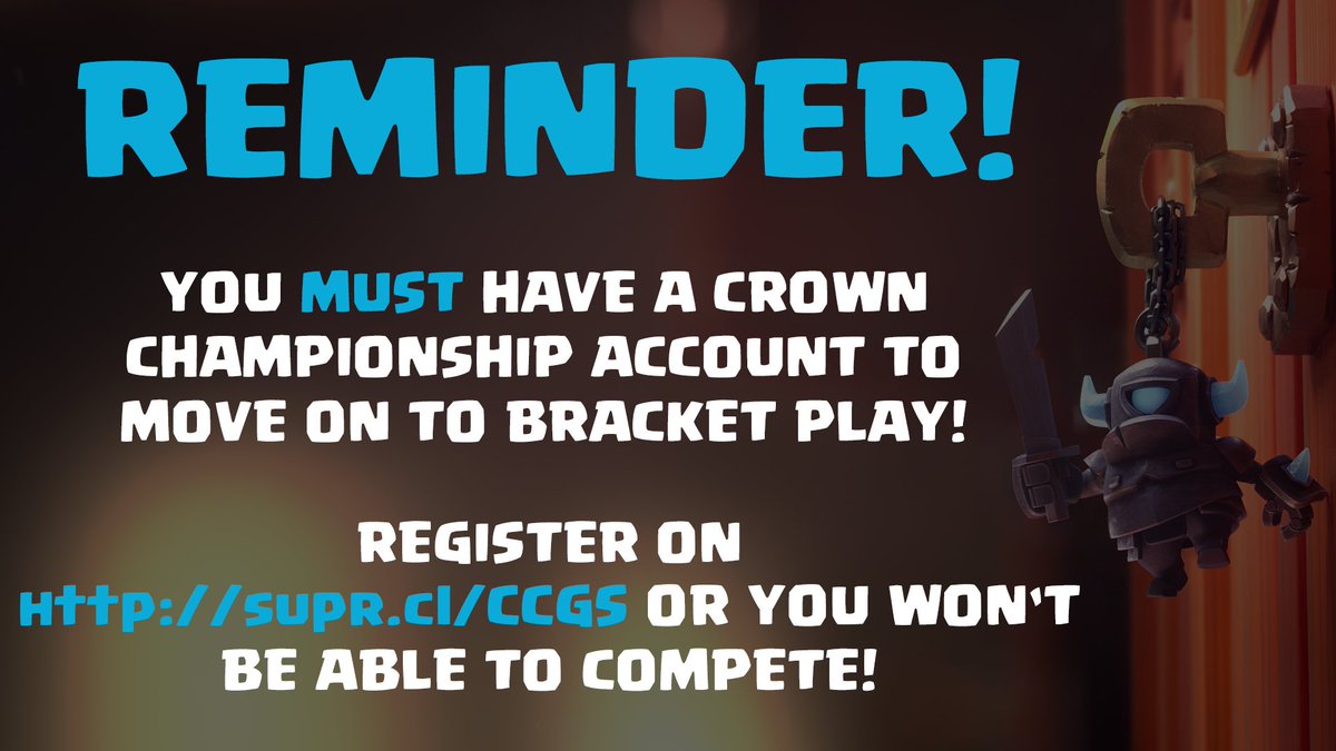 ClashRoyale's tweet photo. It's the last day of Open Play! Make sure you are registered or you won't be able to move on to the next phase. 👑 https://t.co/AvJ8fyin9i https://t.co/ZoJRuhJZcJ