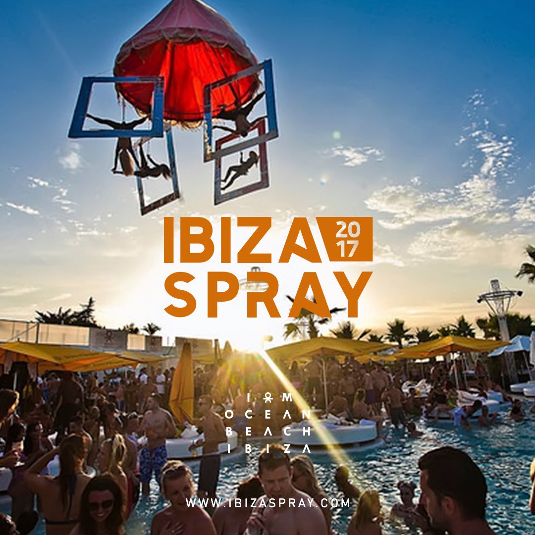 Beds &amp; tickets available via : ibizaspray.com