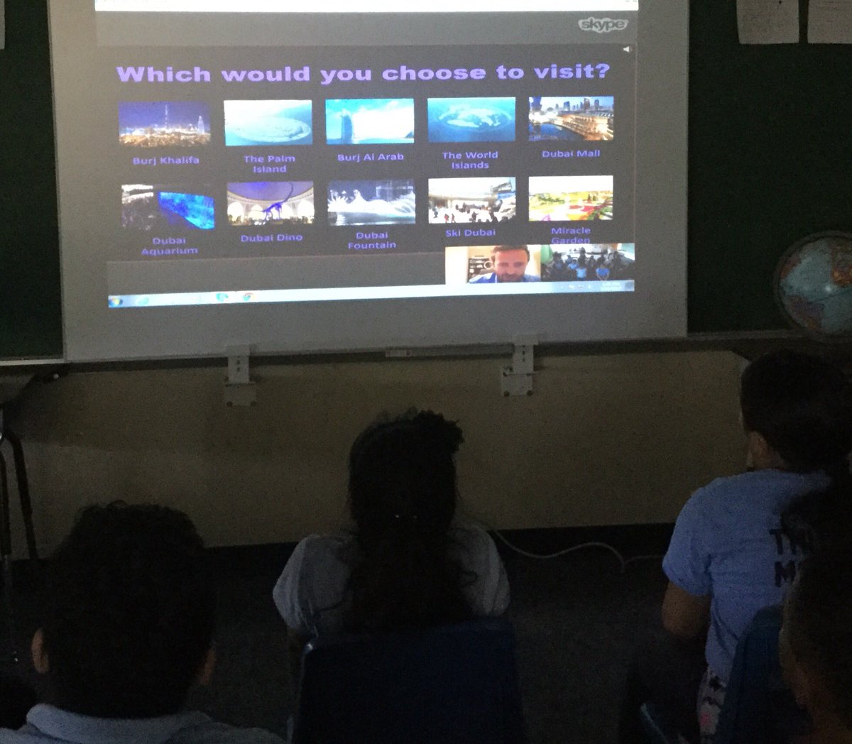 slpasbury's tweet photo. Creating #globalcitizens @Asbury_ParkSD with Skype visit @steve_bambury @crlynsher @jottolaine #Dubai #MiracleGardens #innovateAPSD https://t.co/3XhukuEUDX