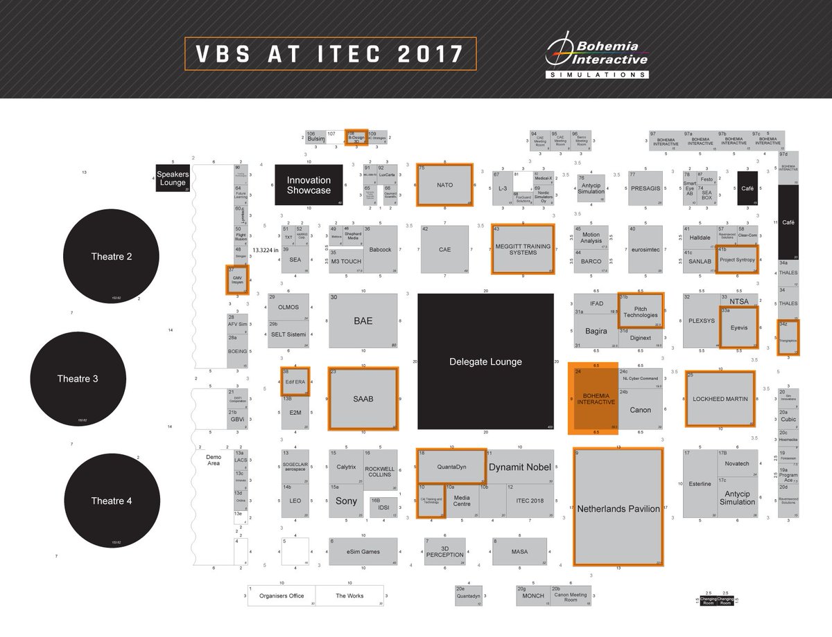 BISimulations's tweet photo. See VBS around the #ITEC2017 show floor this week. There are over a dozen organizations using VBS for demos. https://t.co/Decm5Dff6k