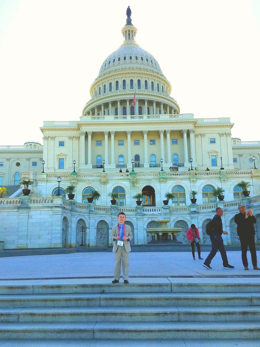 NFFD360's tweet photo. Mr. Joshua goes to Washington.  Ready to take our ALS story to our congressmen.  #alshillday17 https://t.co/APY26ij5Rd