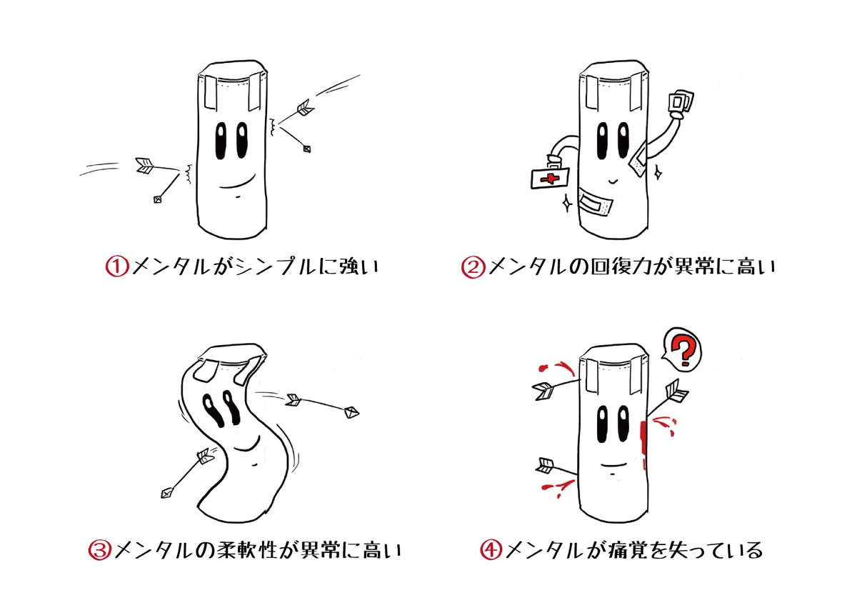 あなたはどのタイプ？メンタルが強い人を4タイプに分けてみたよｗｗｗ