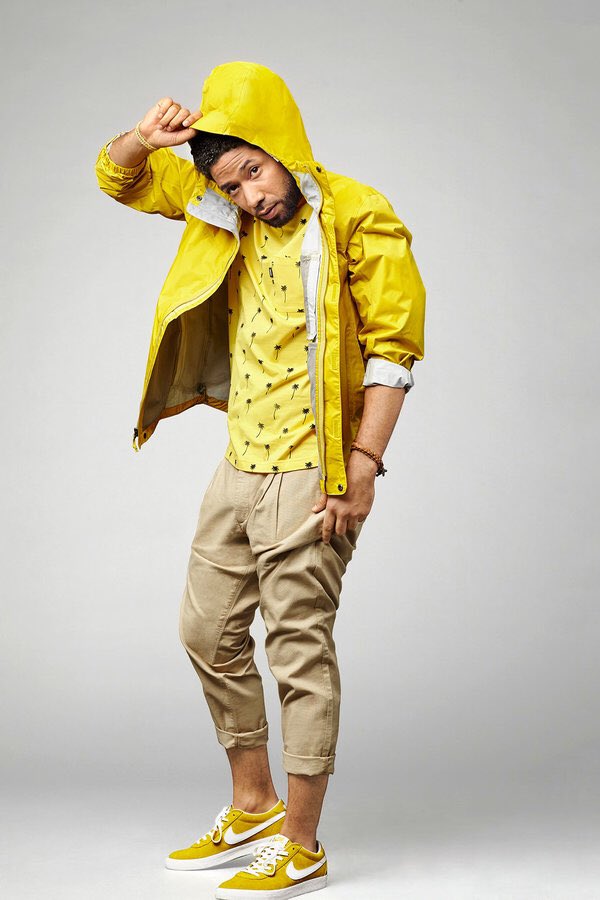 JussieSmollett's tweet photo. Ayee thank you to my Queens  @essence for the feature. Love y'all. And thanks @mrdoorsee 4 cleaning ya boy up. #AlienCovenant #StyleYourGuy https://t.co/qV9erCJUCW