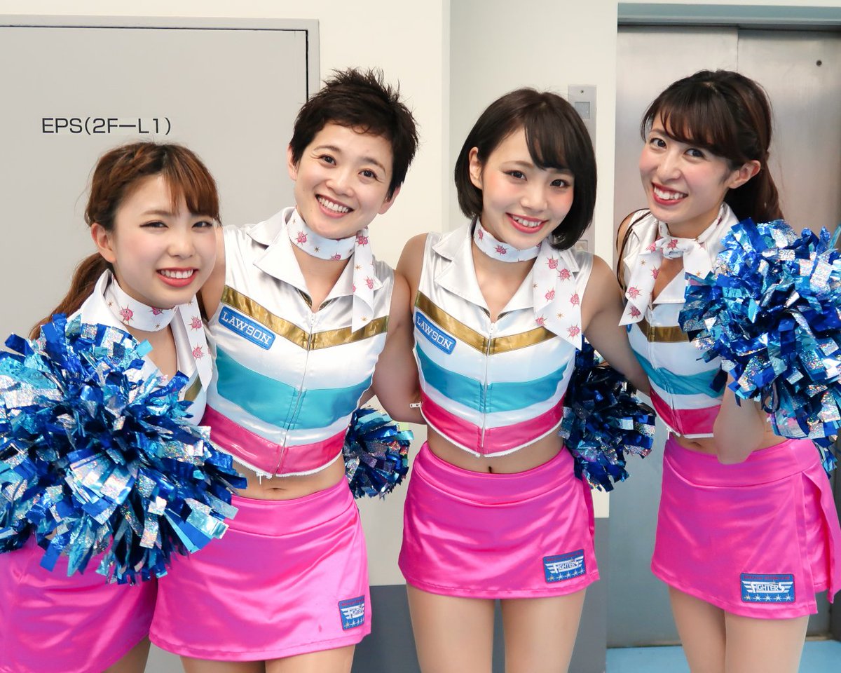 Tama Tren Twitter 5 14 北海道日本ハムファイターズ公式戦より 小山ゆうきさん 石澤美樹さん 谷口詩識さん 高野梓さん ファイターズガール 皆さん素敵な笑顔ですよー 札幌に帰ってきました ゆうきちゃん ミキティ しいたん あずささん