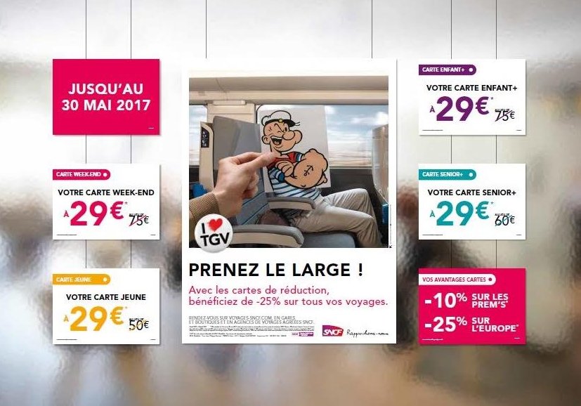 Prenez le large avec #TGV ! Et oui, toutes les cartes de réduction #SNCF sont à 29€ du 16 au 30 mai ! Profitez-en ! bit.ly/2qnVUWY
