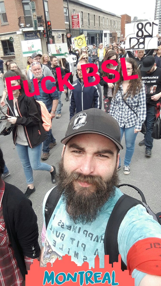BSLWarrior's tweet image. #Protest Saturday in #Montreal against #Quebec #Bill128 #Stop128 #EndBSL #WUABSL #AllDogsMatter #PolQC #AnimalRights #CMMTL #CoderreOut
