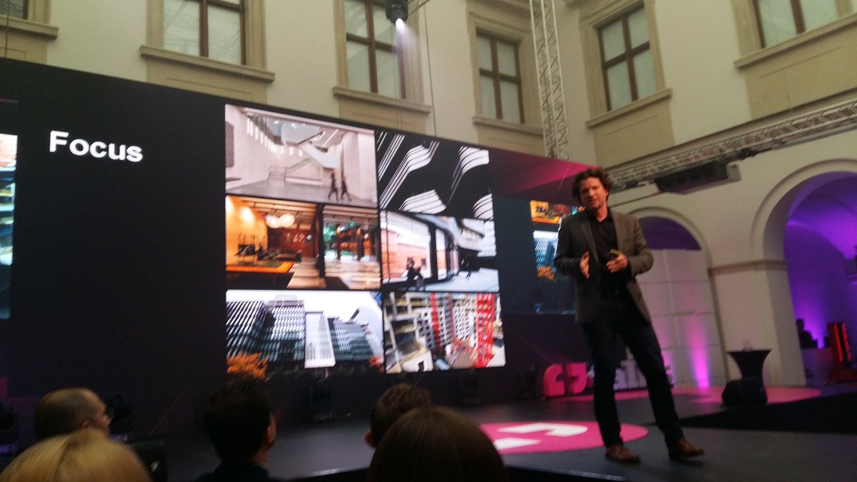 Florian Frotscher <a href="/MakeArchitects/">Make Architects</a> on innovative #workplaces mentioned #connectivity #focus #wellbeing as key at #talks by <a href="/HBReavisPL/">HB Reavis Poland</a>