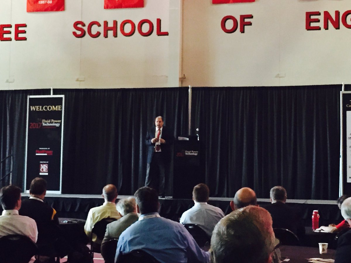 wtwh_paulheney's tweet photo. Allen Carlson, former CEO of Sun Hydraulics now keynoting at the #FPTC2017 ... @MSOE @FluidPowerWorld @DW_MaryGannon @DesignWorld https://t.co/6AaR99JhWS