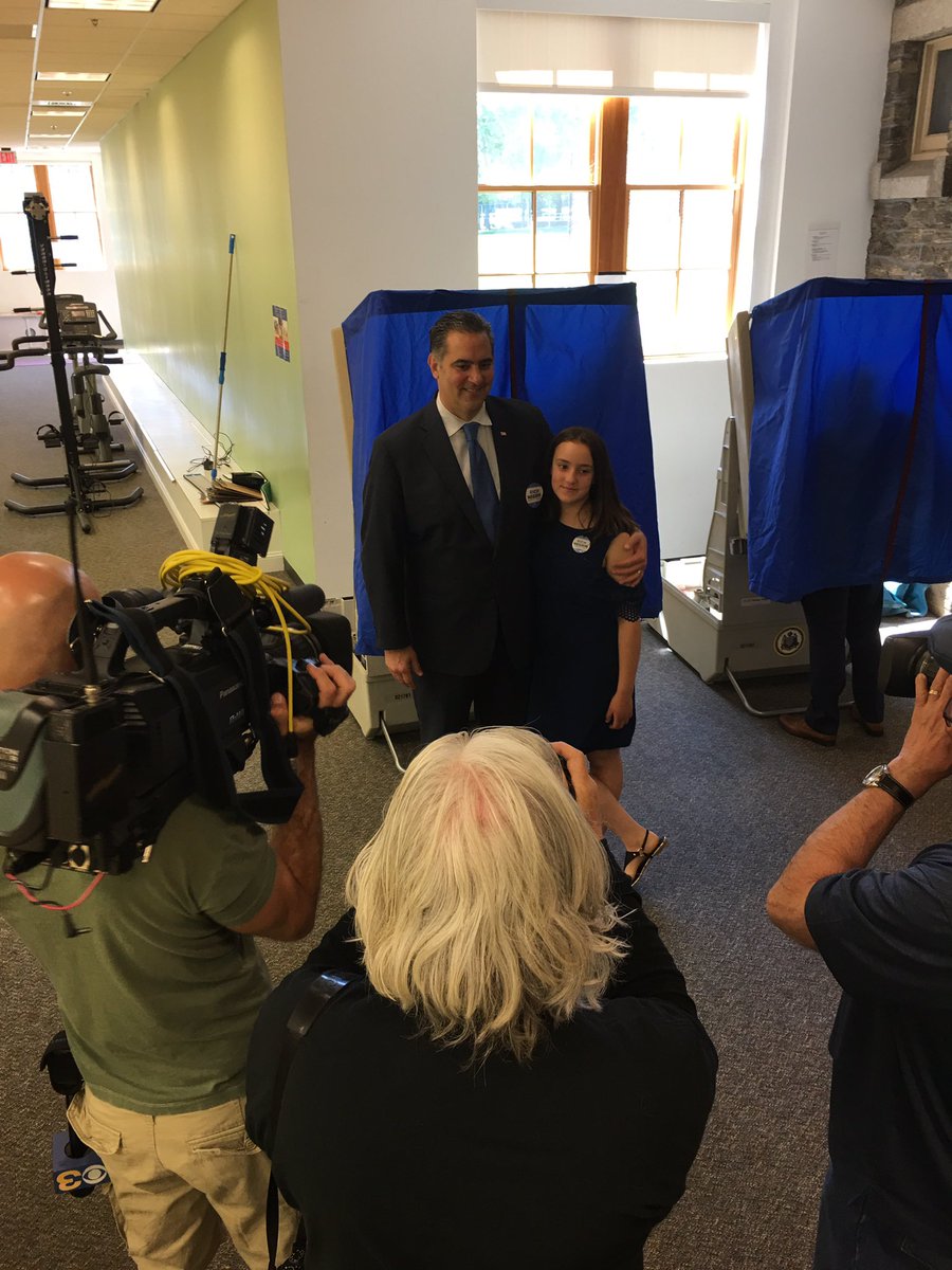 FerTreMar's tweet photo. @RichNegrin and his family just voted. #Rich4DA #PhillyDA https://t.co/DrhZLYVLqH