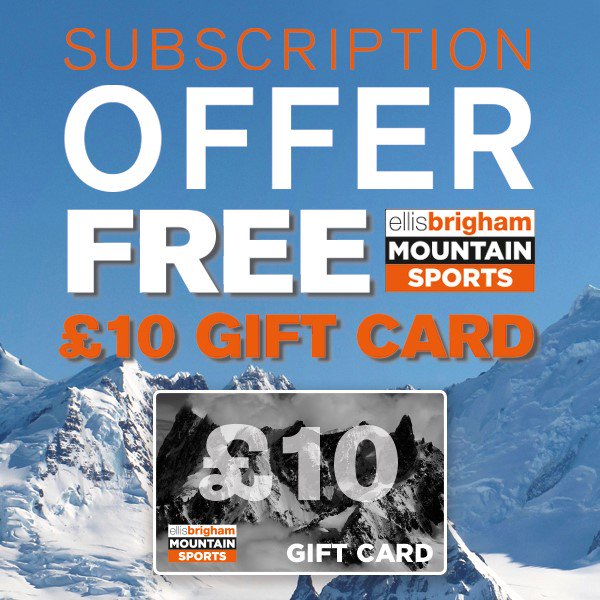 ClimbMagazine's tweet photo. Grab yourself a £10 Ellis Brigham gift voucher today! @ellis_brigham #climbinggear #climbmagazine https://t.co/l0GDZcxZuA https://t.co/KTltSaFm59