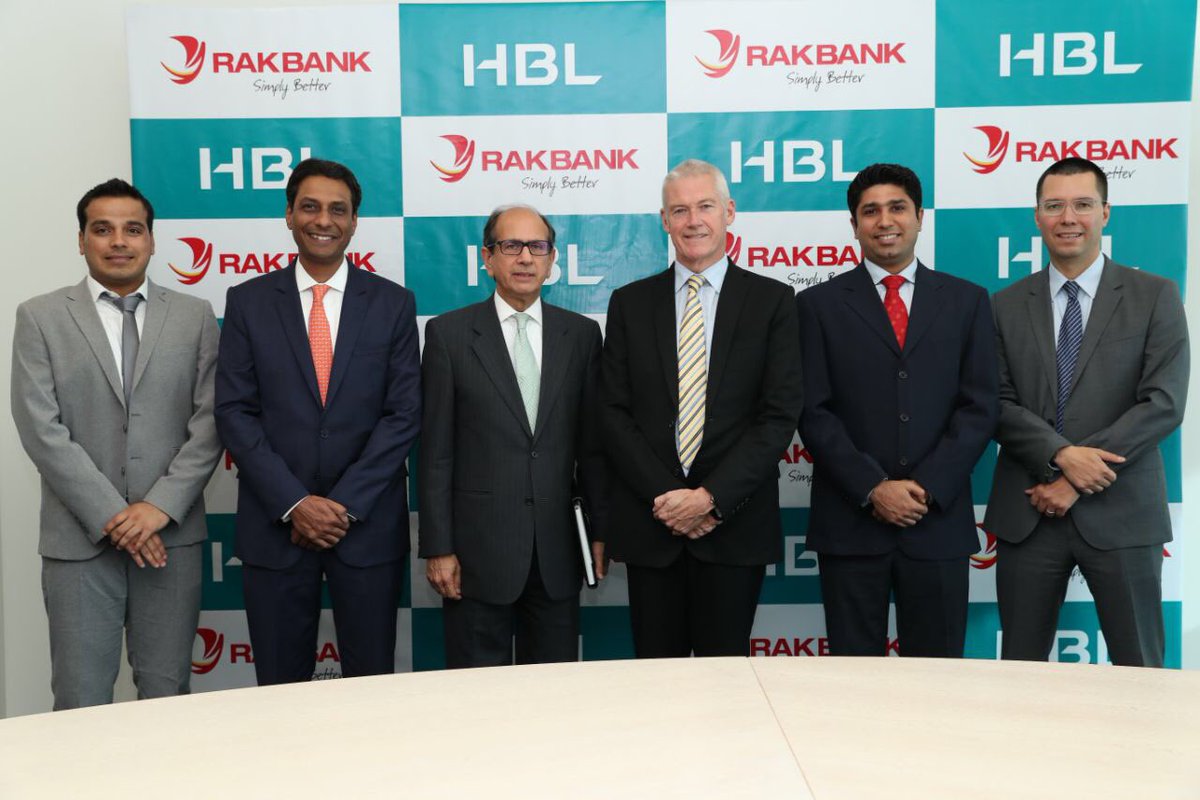 Signed an agreement with HBL today. Great partner.. RAKBANK customers can now transfer money to Pakistan in 60 seconds. #Banking