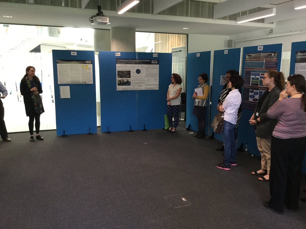 Postgraduate students are now giving poster presentations to showcase their research. #pgfestivalkent