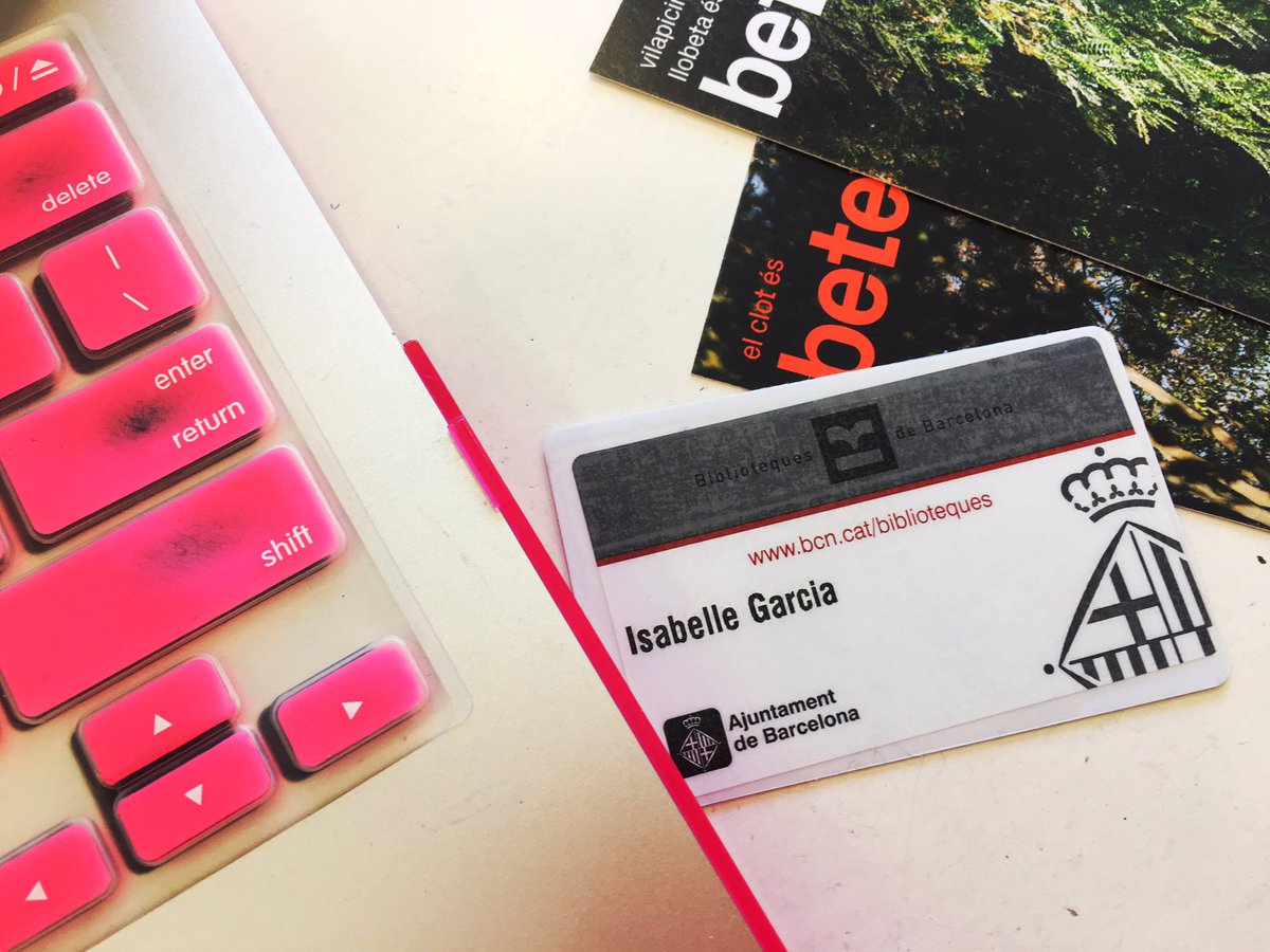 aicragellebasi's tweet image. Volviendo a ser socia @BibliotequesBCN @bibliotequescat Gracias @pilar_salma #libraryLove #LibraryLife #LibrariesAroundTheWorld