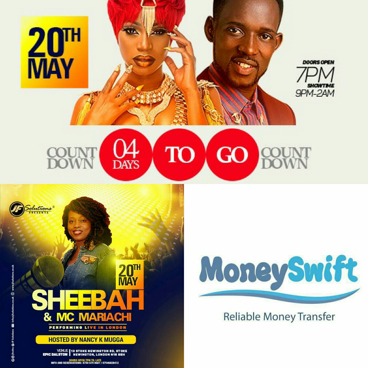 You have seen Nancy Mugga host, but you haven't thought of the possibility of her hosting with MC Mariach, have you? #SheebahMariachLondon