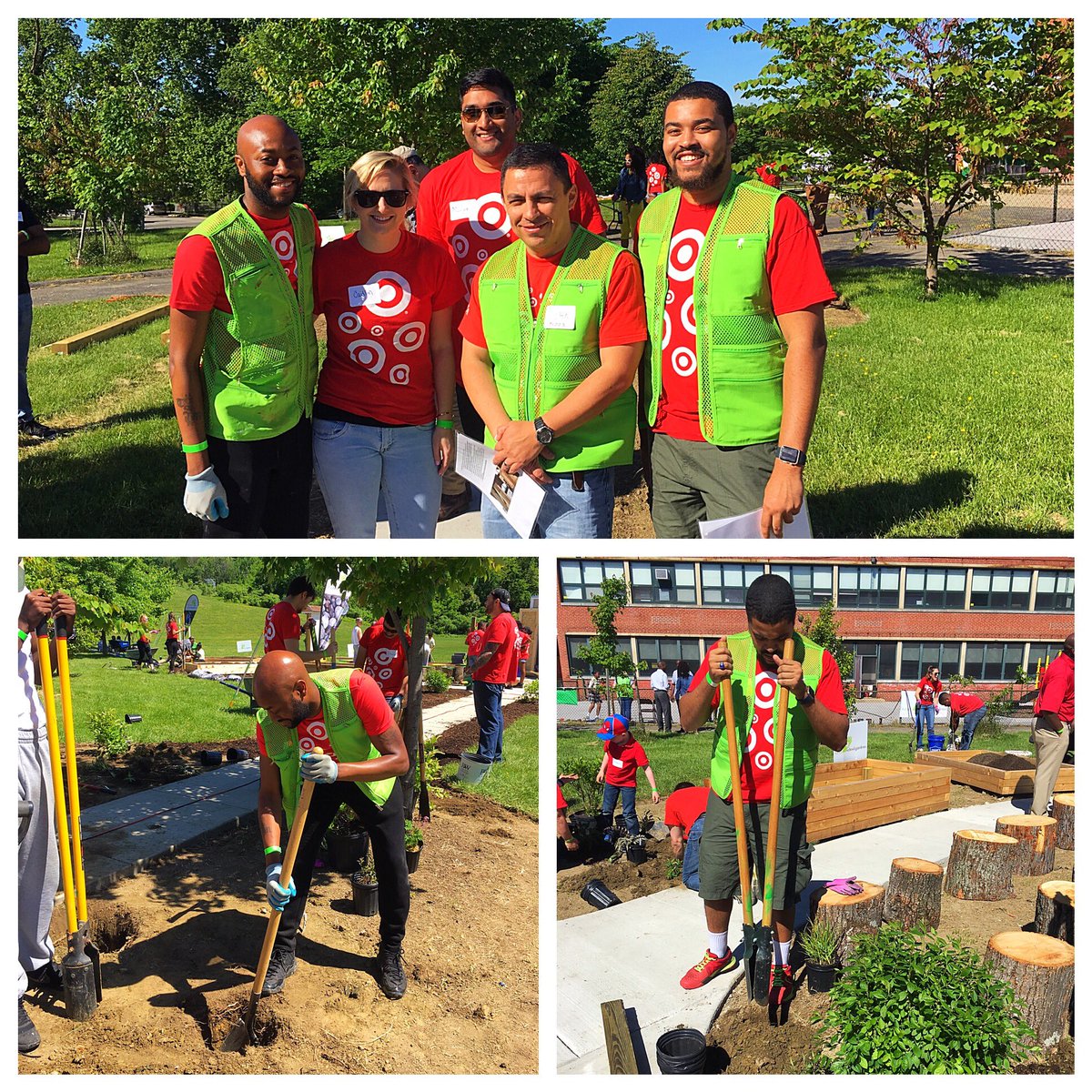 D456 Volunteers at Gwynn Falls Elementary! #BigDig #REALschoolgardens