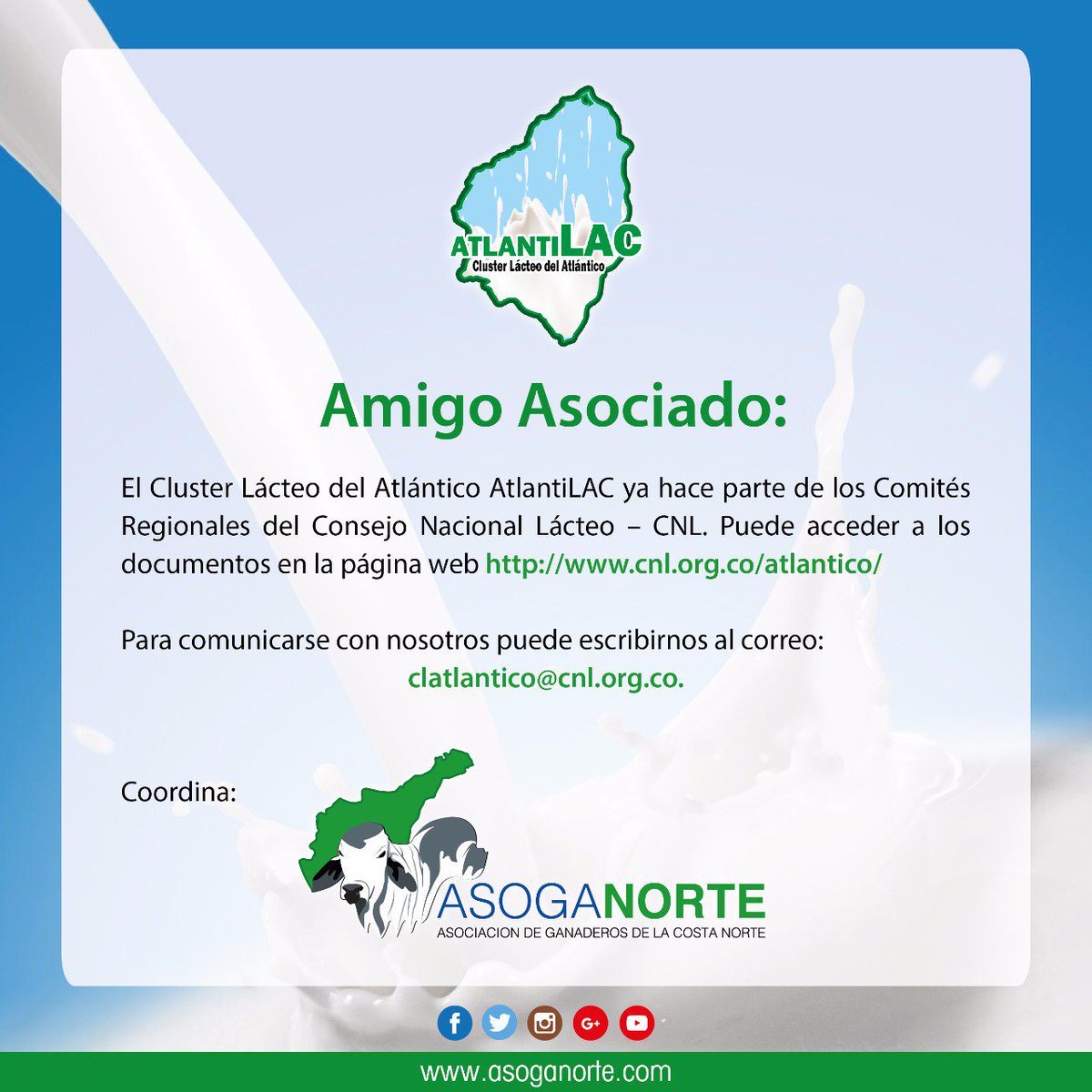 ASOGANORTE's tweet photo. El @AtlantiLac ya hace parte de los comités regionales del consejo nacional lácteo. https://t.co/84VhOZJjxy