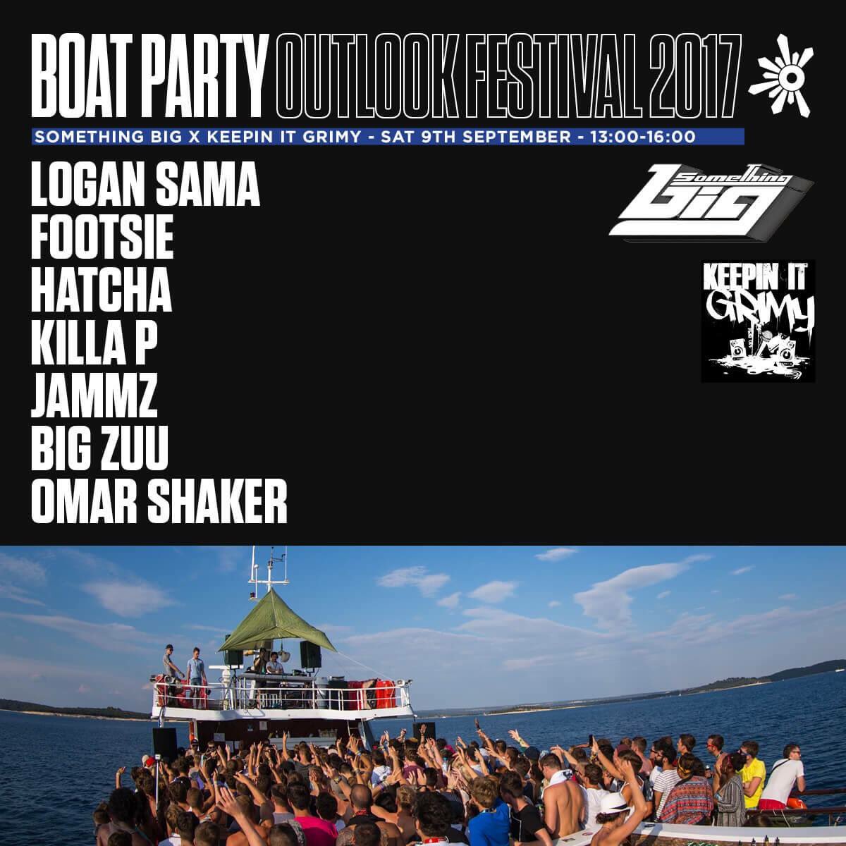 djlogansama's tweet photo. We have teamed up with @SomethingBigDXB for a #KeepinItGrimy boat party at @OutlookFestival https://t.co/Nam7hE4zJq