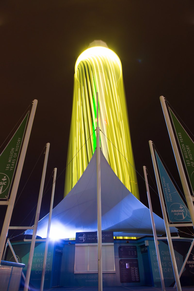 Keep your eyes on the sky tonight as Jurassic Skyline will be lit yellow for the <a href="/RNLI/">RNLI</a> Mayday campaign.